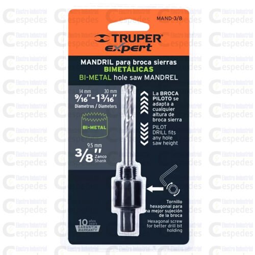 Adaptador Broca Guía Mandril 3/8