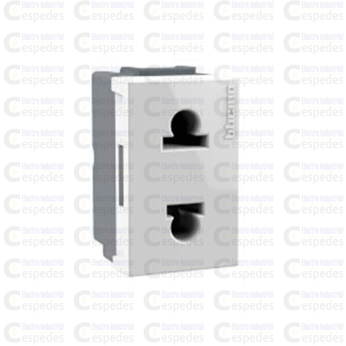 DADO 1MOD.TOMA 2P+LT 16A 250V BLANCO