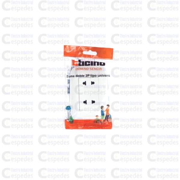 TOMA DOBLE UNIVERSAL P / EMPOTRAR DOMINO SENCIA