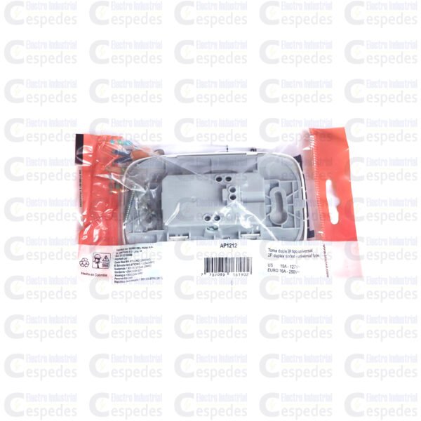 TOMA DOBLE UNIVERSAL P / EMPOTRAR DOMINO SENCIA