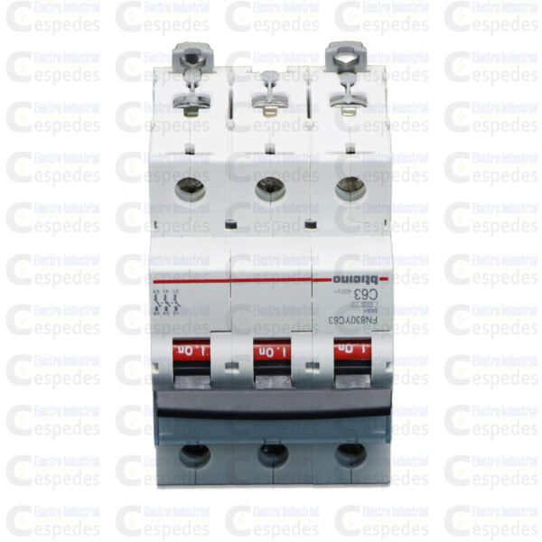 INTERRUPTOR TERMOMAGNÉTICO 3X63A RIEL-BTICINO