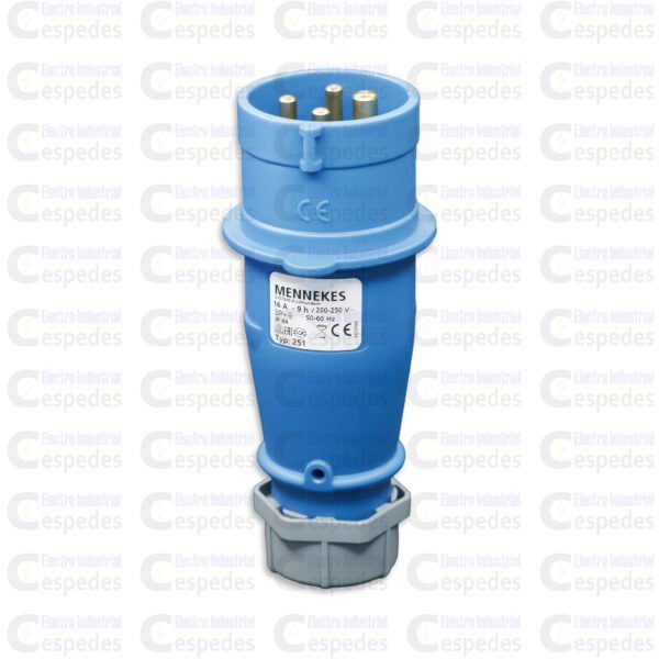 ENCHUFE INDUSTRIAL 3X16-AZUL-I ENCHUFE INDUSTRIAL 3X16A 3P+T 200-250V