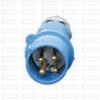 ENCHUFE INDUSTRIAL 3X16-AZUL-IV ENCHUFE INDUSTRIAL 3X16A 3P+T 200-250V