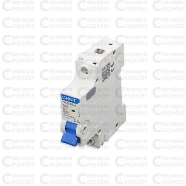 INTERRUPTOR TERMOMAGNÉTICO 1X50A RIEL (UNIPOLAR)-CHINT