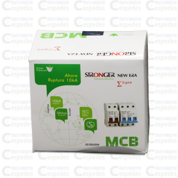 INTERRUPTOR TERMOMAGNÉTICO 3X10A RIEL STRONGER