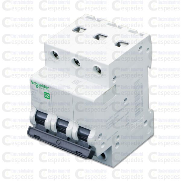 INTERRUPTOR TERMOMAGNÉTICO 3X63A RIEL EASY9-SCHNEIDER