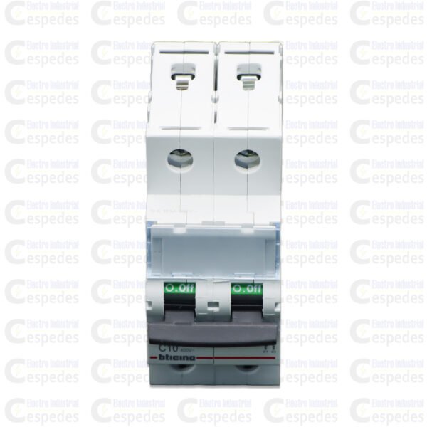 INTERRUPTOR TERMOMAGNÉTICO 2X10A RIEL-BTICINO