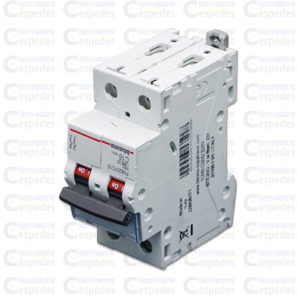 INTERRUPTOR TERMOMAGNÉTICO 2X16A RIEL-BTICINO