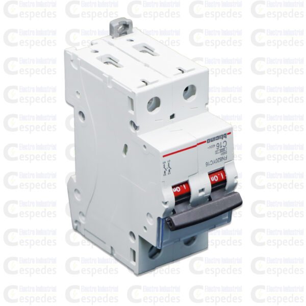 INTERRUPTOR TERMOMAGNÉTICO 2X16A RIEL-BTICINO