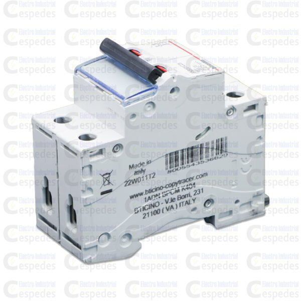 INTERRUPTOR TERMOMAGNÉTICO 2X25A RIEL-BTICINO