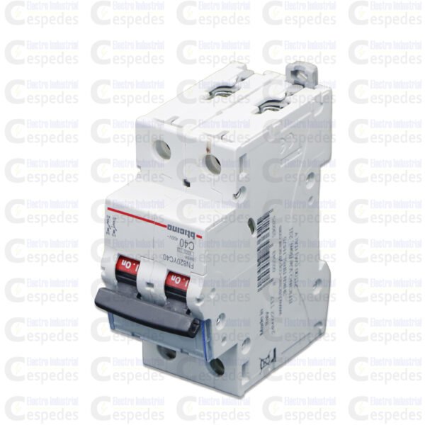 INTERRUPTOR TERMOMAGNETICO 2X40A RIEL-BTICINO