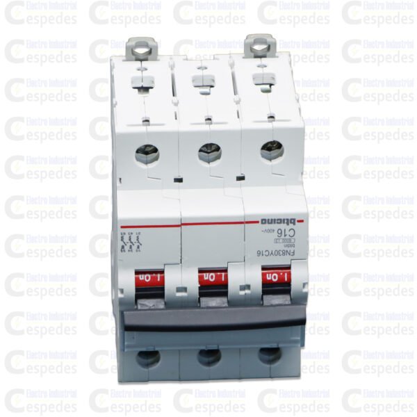 INTERRUPTOR TERMOMAGNETICO 3X16A RIEL-BTICINO