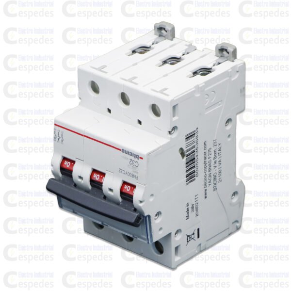 ITM BITCINO 3X32-III INTERRUPTOR TERMOMAGNÉTICO 3X32A RIEL-BTICINO