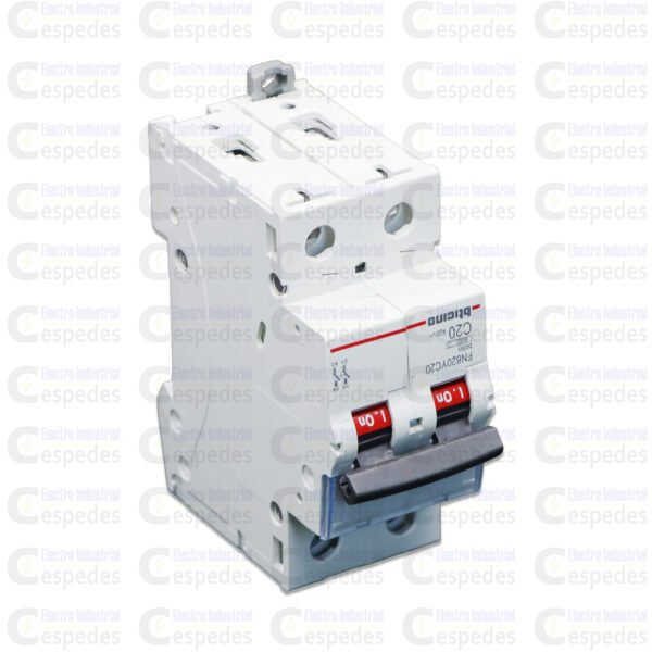 INTERRUPTOR TERMOMAGNÉTICO 2X20A RIEL-BTICINO