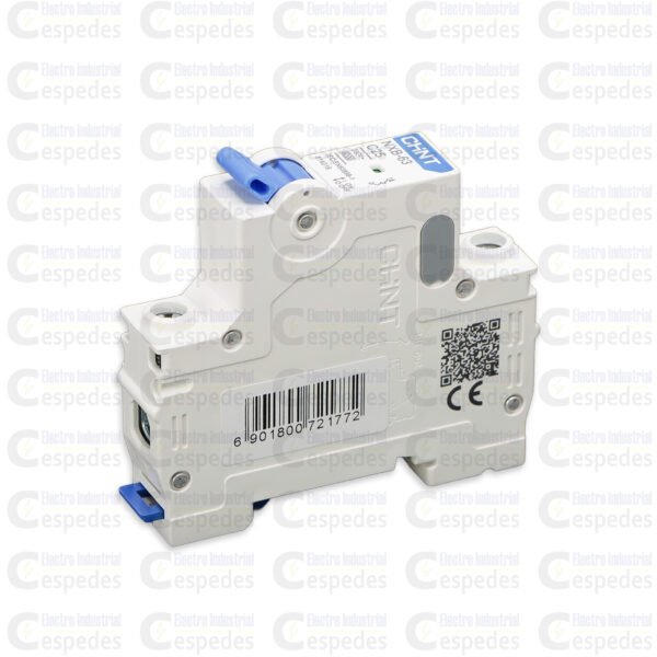 INTERRUPTOR TERMOMAGNÉTICO 1X25A RIEL (UNIPOLAR)-CHINT