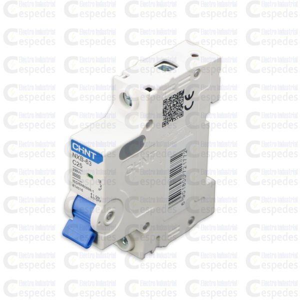 INTERRUPTOR TERMOMAGNÉTICO 1X25A RIEL (UNIPOLAR)-CHINT