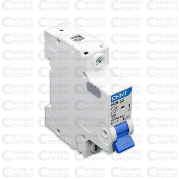 INTERRUPTOR TERMOMAGNÉTICO 1X32A RIEL (UNIPOLAR)-CHINT