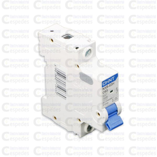 INTERRUPTOR TERMOMAGNÉTICO 1X63A RIEL (UNIPOLAR)-CHINT