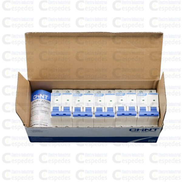 INTERRUPTOR TERMOMAGNÉTICO 2X20A RIEL-CHINT