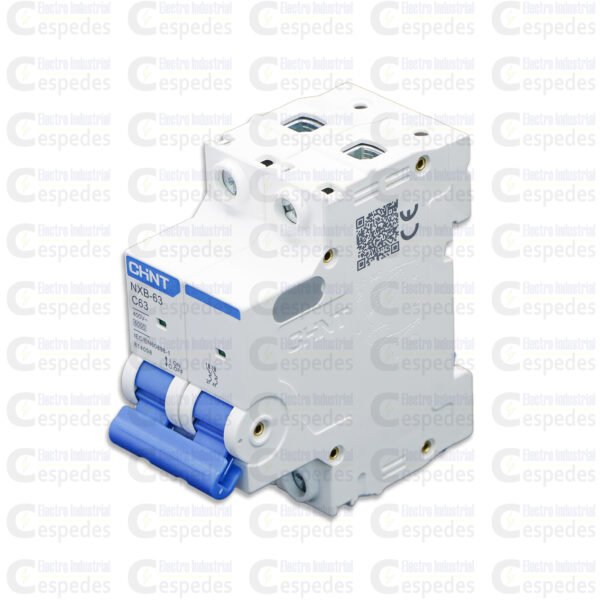 INTERRUPTOR TERMOMAGNÉTICO 2X63A RIEL-CHINT