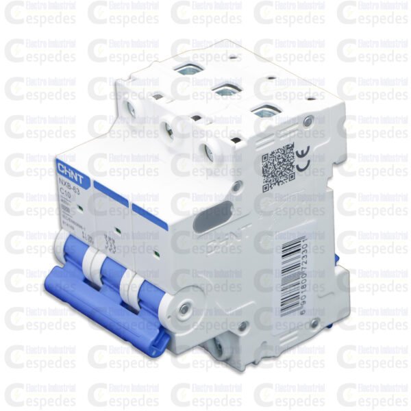 INTERRUPTOR TERMOMAGNÉTICO 3X10A RIEL-CHINT