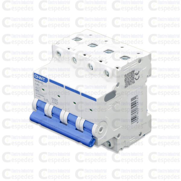 INTERRUPTOR TERMOMAGNÉTICO 4X40A RIEL-CHINT