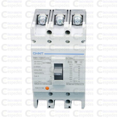 INTERRUPTOR TERMOMAGNÉTICO 3X100A MOLDEADA-CHINT