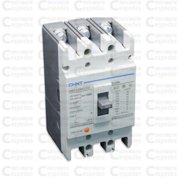 INTERRUPTOR TERMOMAGNÉTICO 3X100A MOLDEADA-CHINT