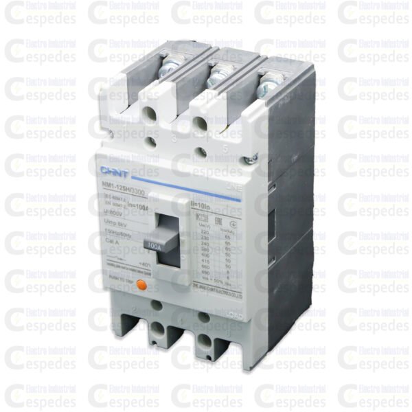 INTERRUPTOR TERMOMAGNÉTICO 3X100A MOLDEADA-CHINT