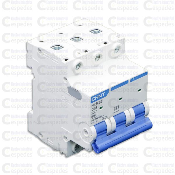 INTERRUPTOR TERMOMAGNÉTICO 3X16A RIEL-CHINT