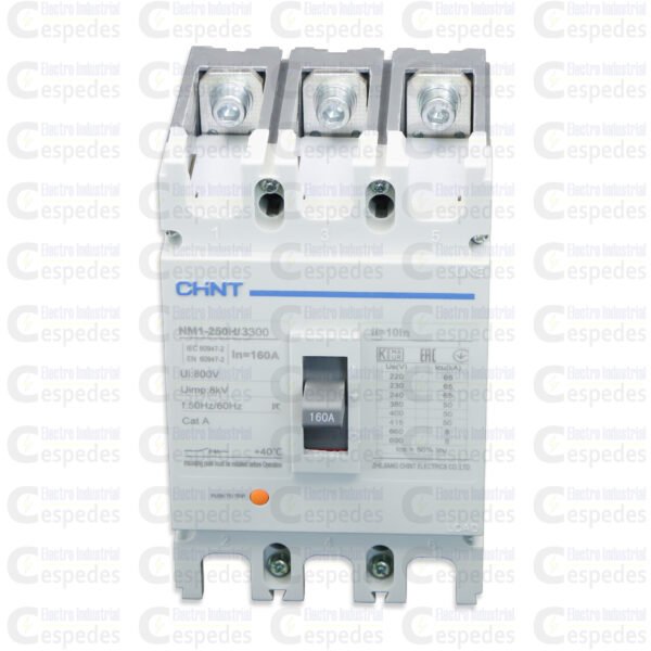 INTERRUPTOR TERMOMAGNÉTICO 3X160A-CHINT
