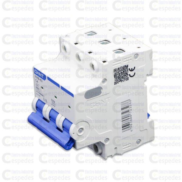 INTERRUPTOR TERMOMAGNÉTICO 3X4A RIEL-CHINT