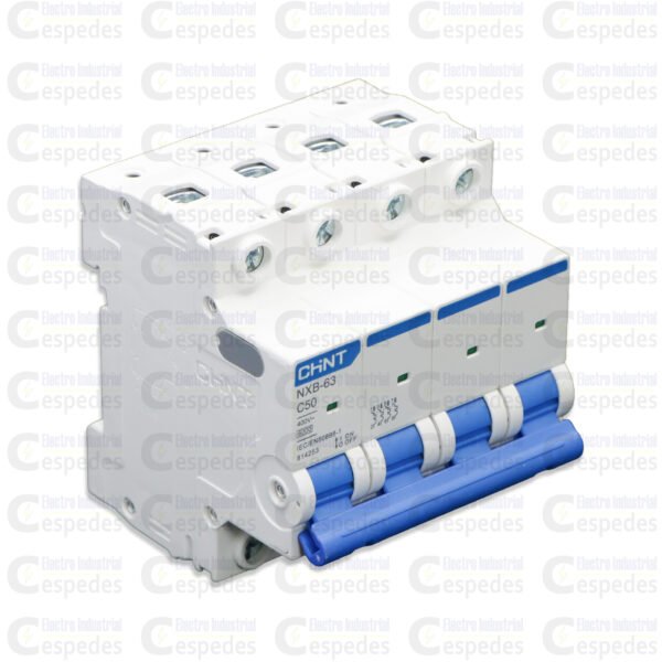 ITM CHINT 4X50 - IV INTERRUPTOR TERMOMAGNÉTICO 4X50A RIEL-CHINT