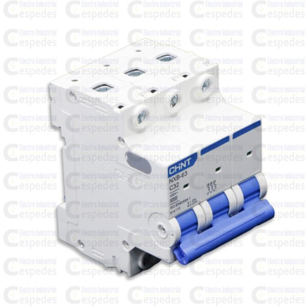 INTERRUPTOR TERMOMAGNÉTICO 3X32A RIEL-CHINT