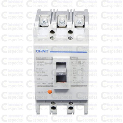 INTERRUPTOR TERMOMAGNÉTICO 3X40A MOLDEADA-CHINT