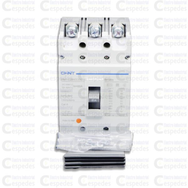 INTERRUPTOR TERMOMAGNÉTICO 3X80A MOLDEADA-CHINT