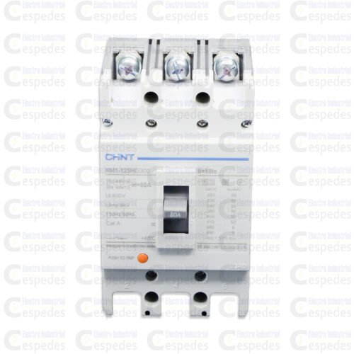 INTERRUPTOR TERMOMAGNÉTICO 3X80A MOLDEADA-CHINT