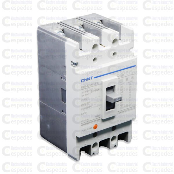 INTERRUPTOR TERMOMAGNÉTICO 3X80A MOLDEADA-CHINT