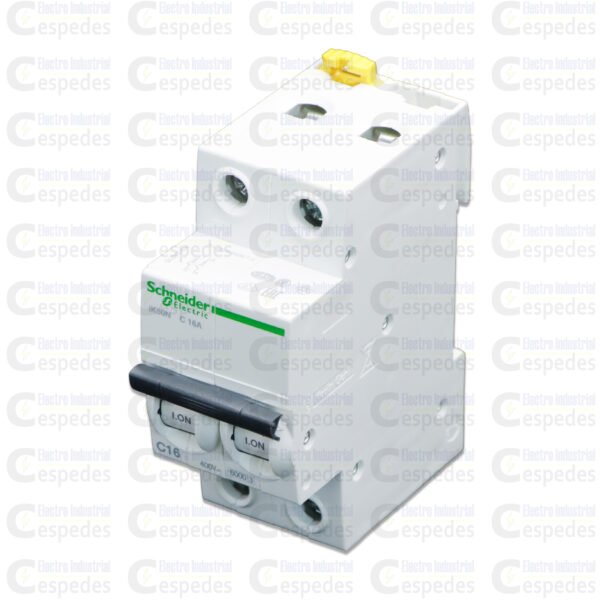 INTERRUPTOR TERMOMAGNÉTICO 2X16A RIEL IK60N-SCHNEIDER