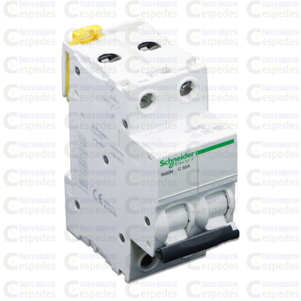 INTERRUPTOR TERMOMAGNÉTICO 2X50A RIEL  IK60N-SCHNEIDER