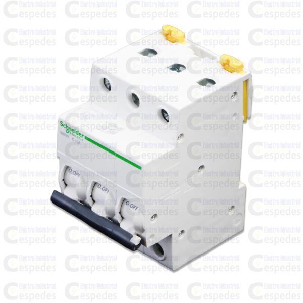 INTERRUPTOR TERMOMAGNÉTICO 3X10A RIEL IK60N-SCHNEIDER