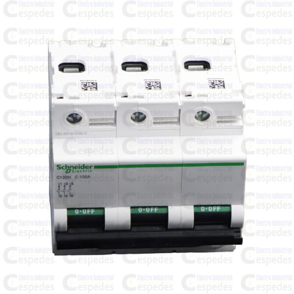 INTERRUPTOR TERMOMAGNÉTICO 3X100A RIEL IK60N-SCHNEIDER