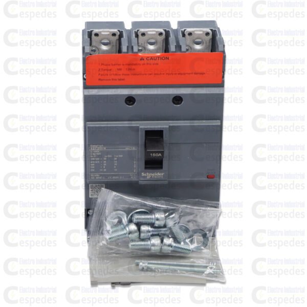 ITM SCHNEIDER 3X150 MOLDEADA-III INTERRUPTOR TERMOMAGNÉTICO 3X150A MOLDEADA-SCHNEIDER