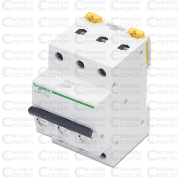 INTERRUPTOR TERMOMAGNÉTICO 3X20A RIEL IK60N-SCHNEIDER