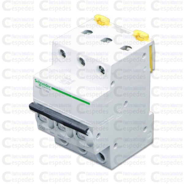 INTERRUPTOR TERMOMAGNÉTICO 3X32A RIEL IK60N-SCHNEIDER