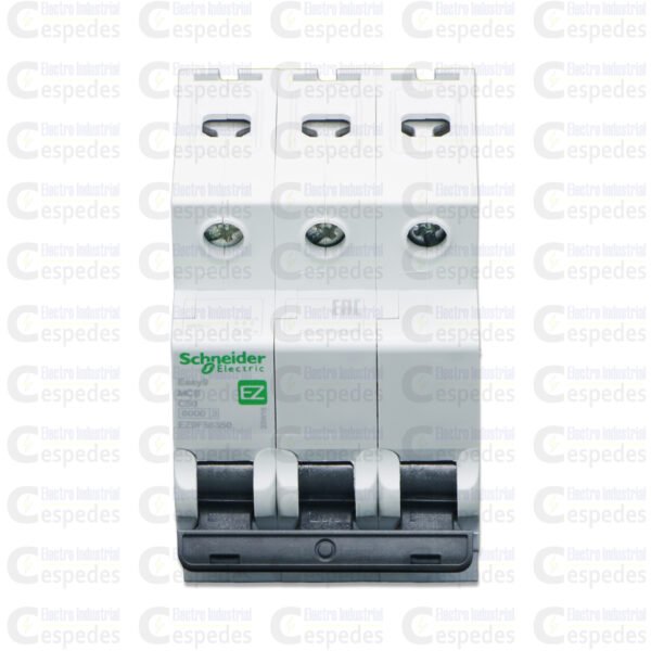 INTERRUPTOR TERMOMAGNÉTICO 3X50A RIEL EASY9-SCHNEIDER