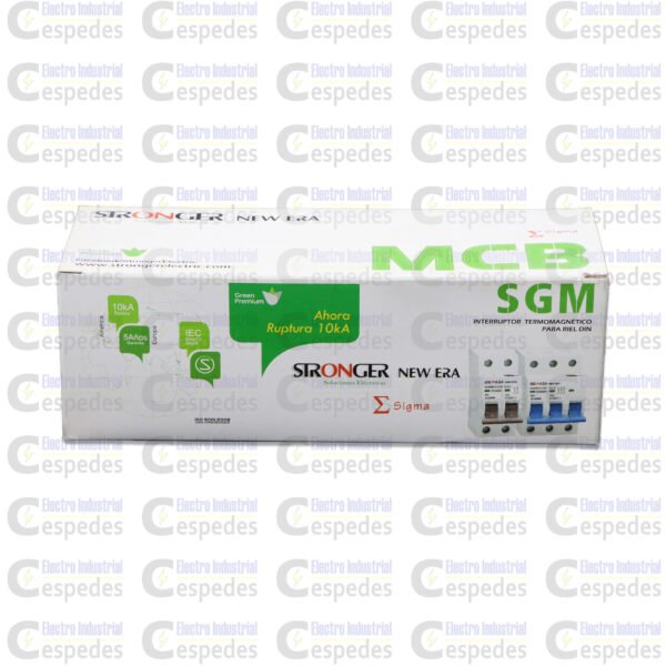 INTERRUPTOR TERMOMAGNÉTICO 2X32A RIEL-STRONGER