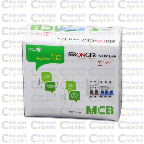 INTERRUPTOR TERMOMAGNÉTICO 2X32A RIEL-STRONGER