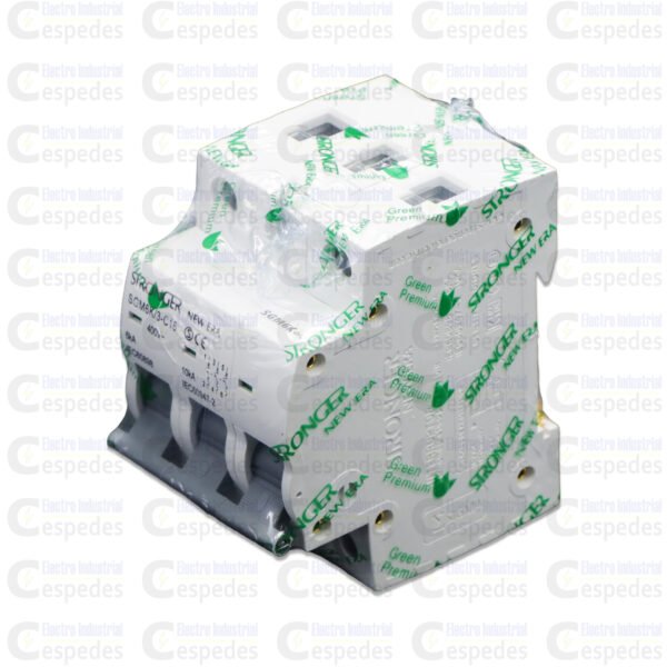 INTERRUPTOR TERMOMAGNÉTICO 3X16A RIEL-STRONGER