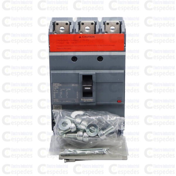 INTERRUPTOR TERMOMAGNÉTICO 3X200A MOLDEADA-SCHNEIDER